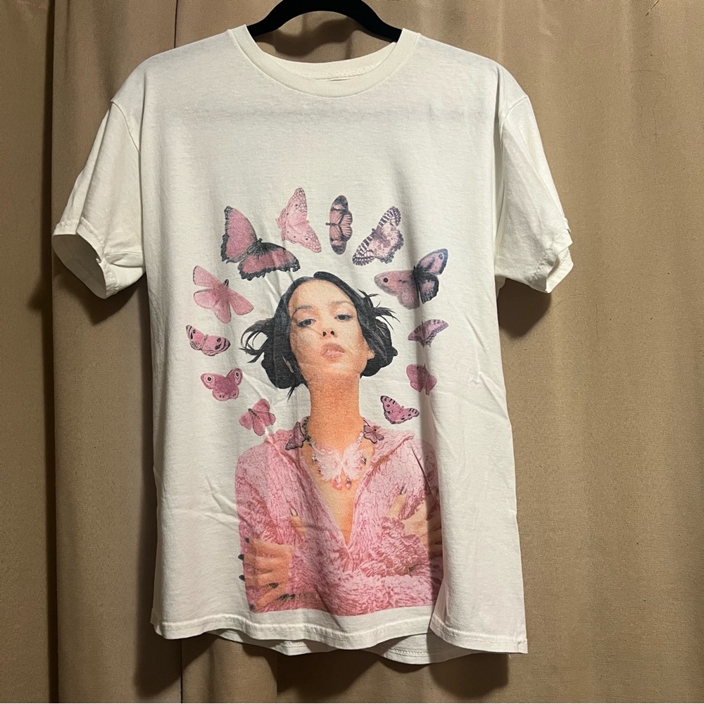 Olivia Rodrigo Sour Tour White Butterfly Halo Band Tee